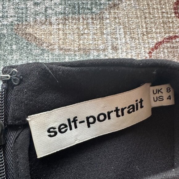 Self-Portrait Ophelia Ruffled Lace-Sleeve Blouse - Picture 3 of 3